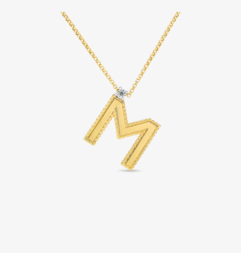 Roberto Coin Block Letter Pendant " - Pandora Letter Charm, transparent png download
