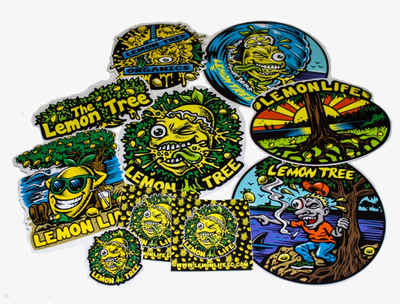 Lemon Life Sticker Pack - Lemon Tree Stickers, transparent png download