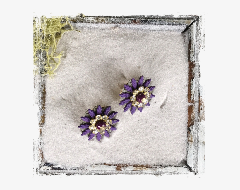 Lush Earrings Ls02 - Pansy, transparent png download