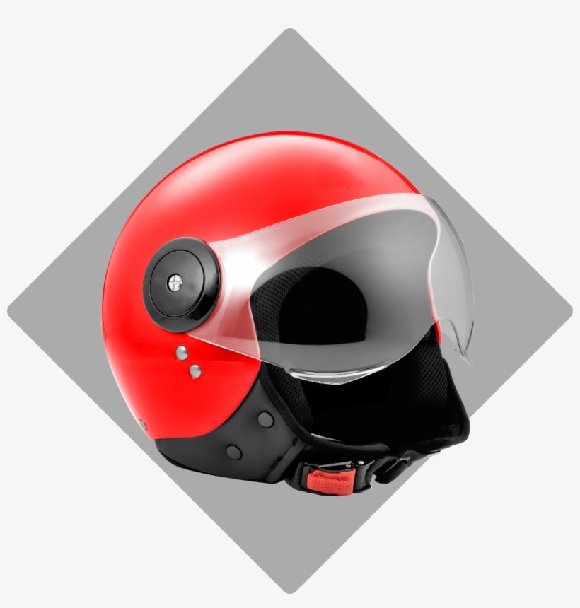 Helmet In Scooter Body Colour - Motorcycle Helmet, transparent png download