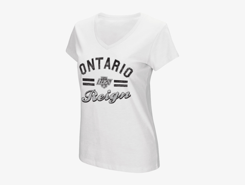 Ontario Reign Women's Primary Logo Hurdle V-neck - Neckline, transparent png download