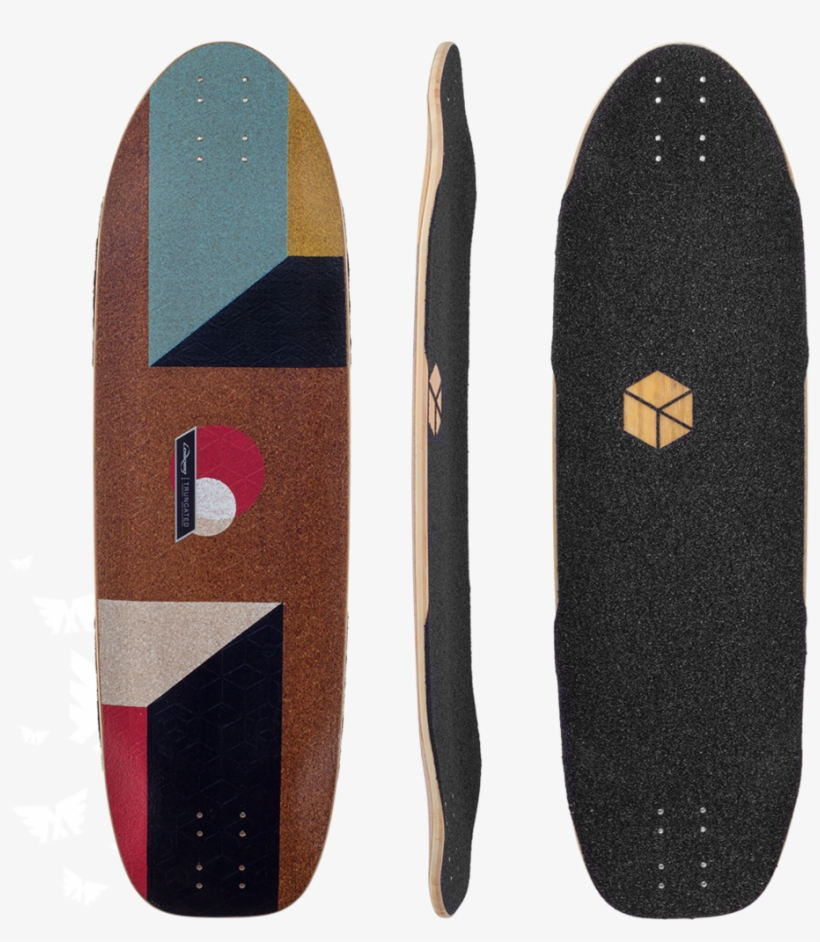 Loaded Truncated Tesseract Longboard Skateboard Deck - Loaded Truncated Tesseract Longboard Deck, transparent png download