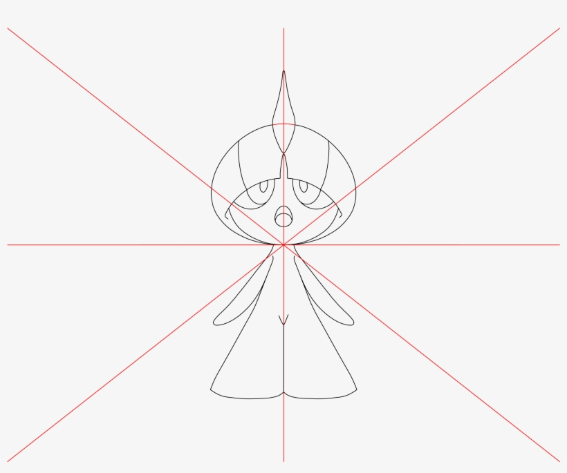 How To Draw Pokemon Ralts Step - Diagram, transparent png download