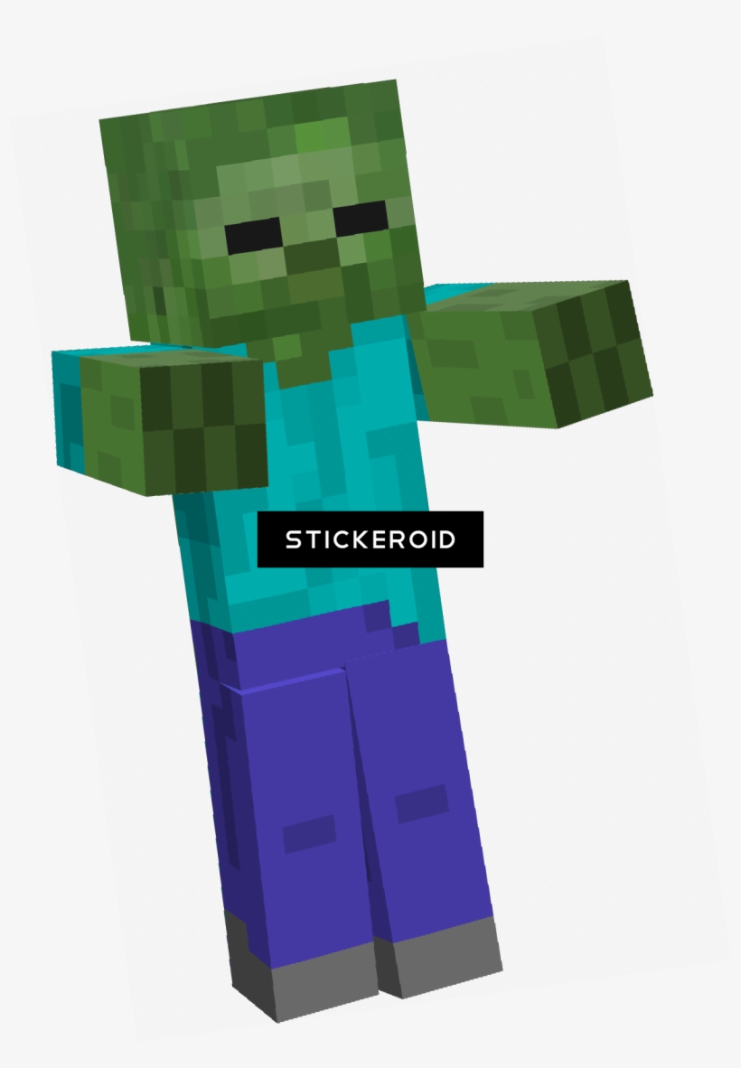 Minecraft Zombie - Diary Of A Minecraft Wimpy Zombie Book 4: Falling In, transparent png download