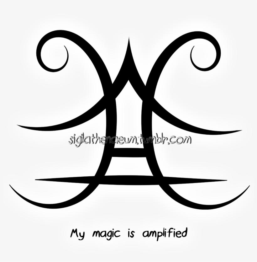 “my Magic Is Amplified” Sigil @dragonstarrthelost Sigil - Sigil, transparent png download