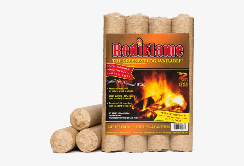 Fire Logs - Rediflame Fire Log (pack Of 4), transparent png download