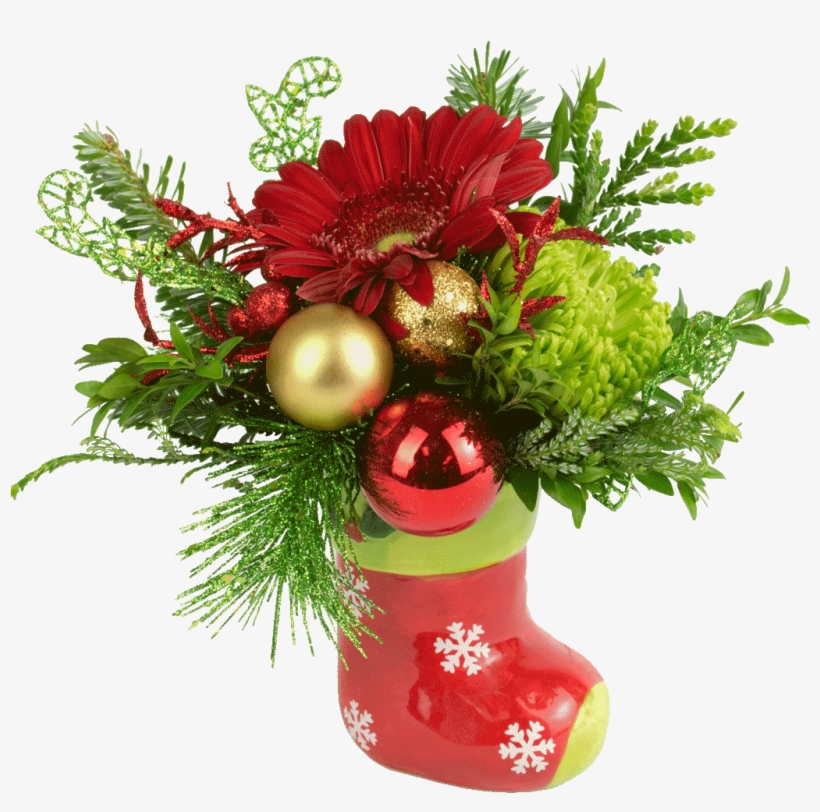 Stocking Stuffer Bouquet - Christmas Stocking, transparent png download