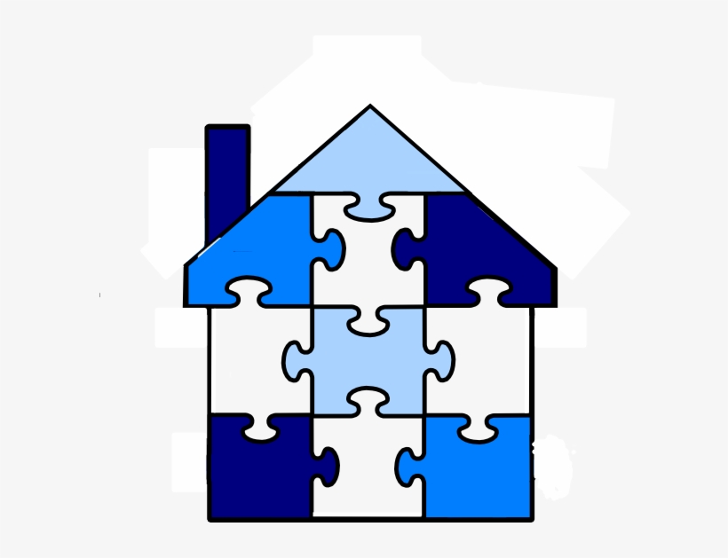 Puzzle Pieces Of A House, transparent png download