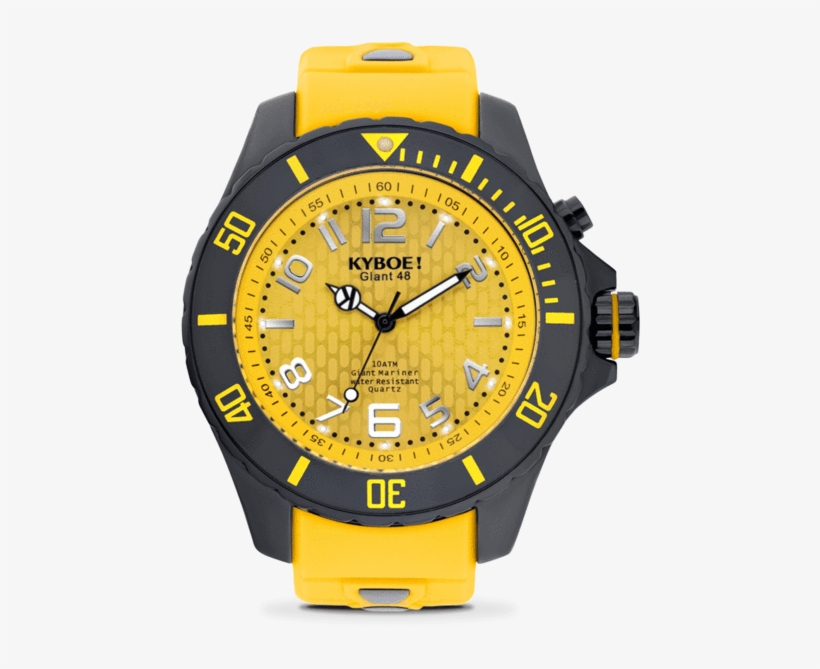 Kyboe! Men's Stainless Steel & Silicone Strap Watch, transparent png download
