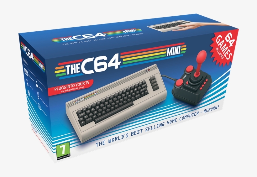El Acierto De Nintendo™ Arrojando La Nes Classic Y - Commodore 64 C64 Mini, transparent png download