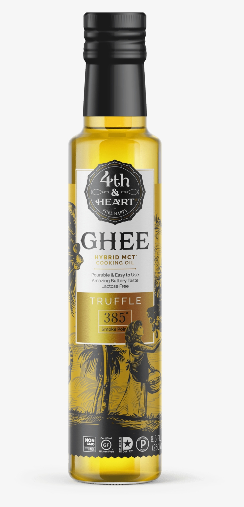 4th & Heart Ghee Hybrid Mct Cooking Oil, transparent png download