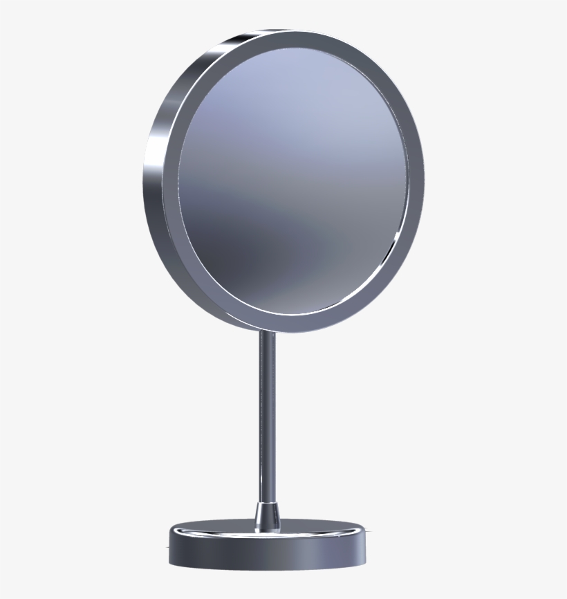 This Unlighted Double Arm Round Wall Mirror Features - Computer Monitor, transparent png download