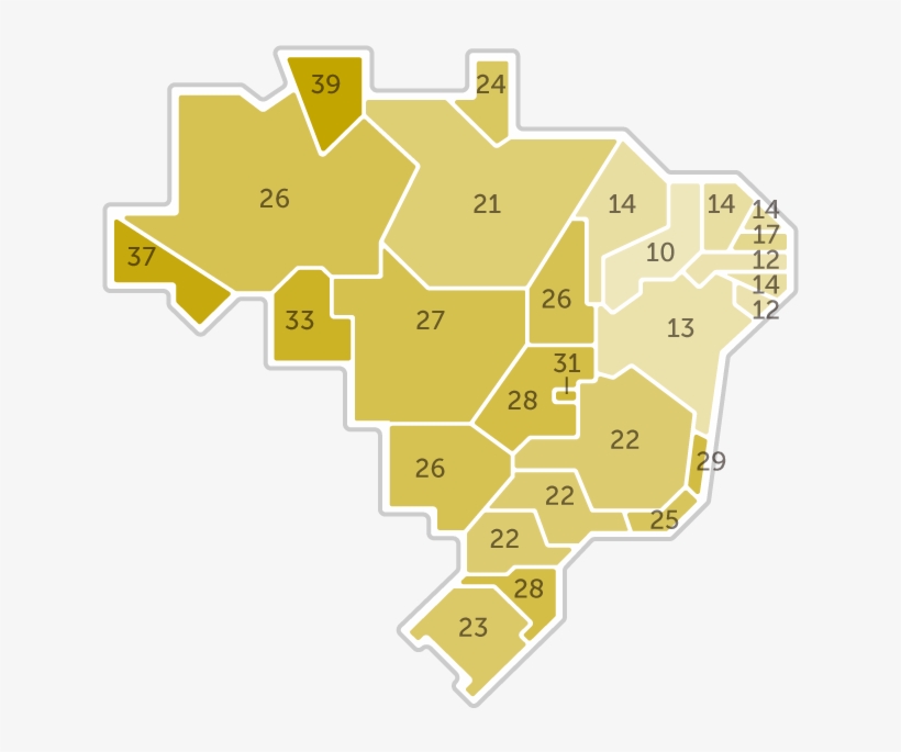 Mapa Da Pesquisa Ibope Em Cada Estado Das Intenções - Mapa De Intenções De Voto Para Presidente 2018, transparent png download