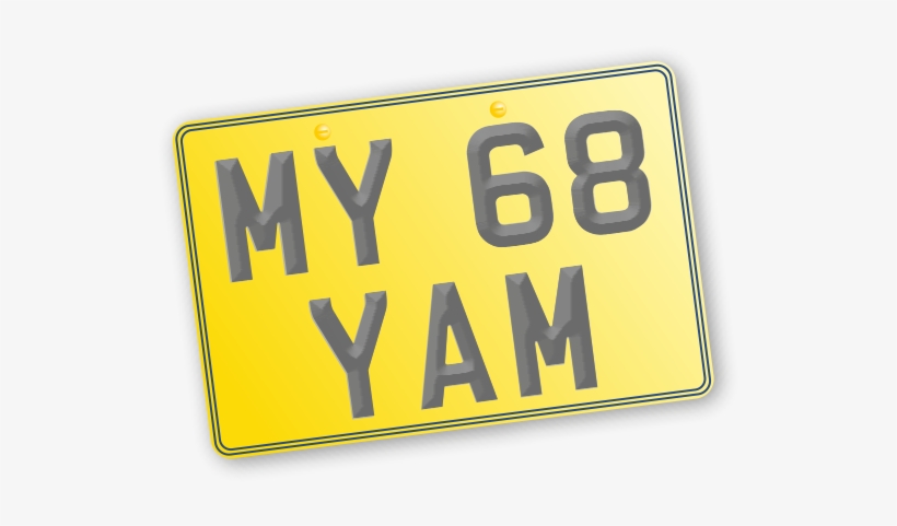 Ride Away On Your New 68 Plate Yamaha - Sign, transparent png download