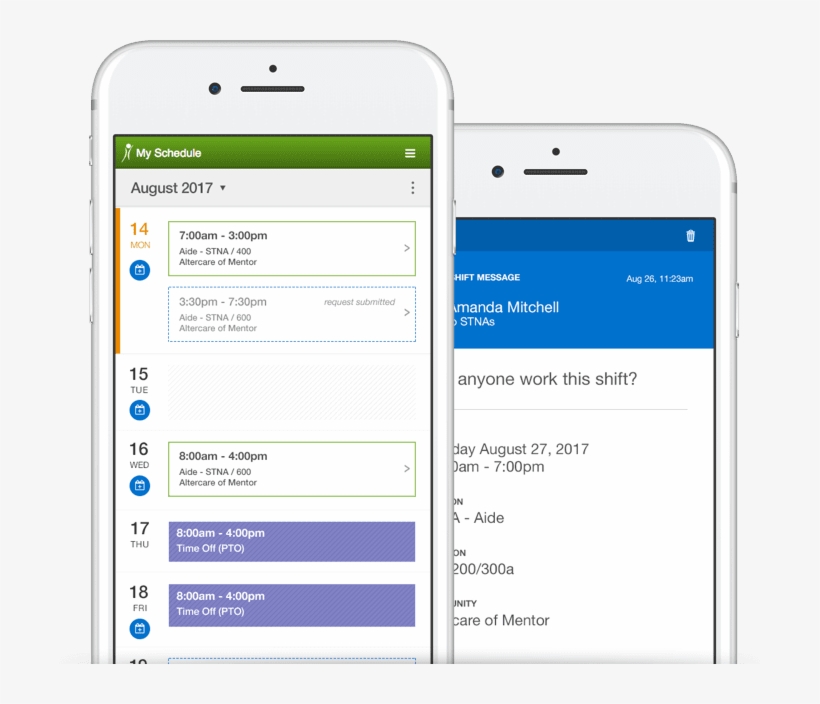 Employee Scheduling App - Iphone, transparent png download