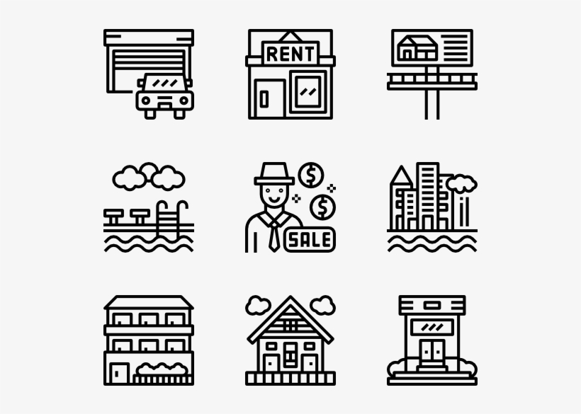 Real Estate - Mobile Apps Free Icon, transparent png download