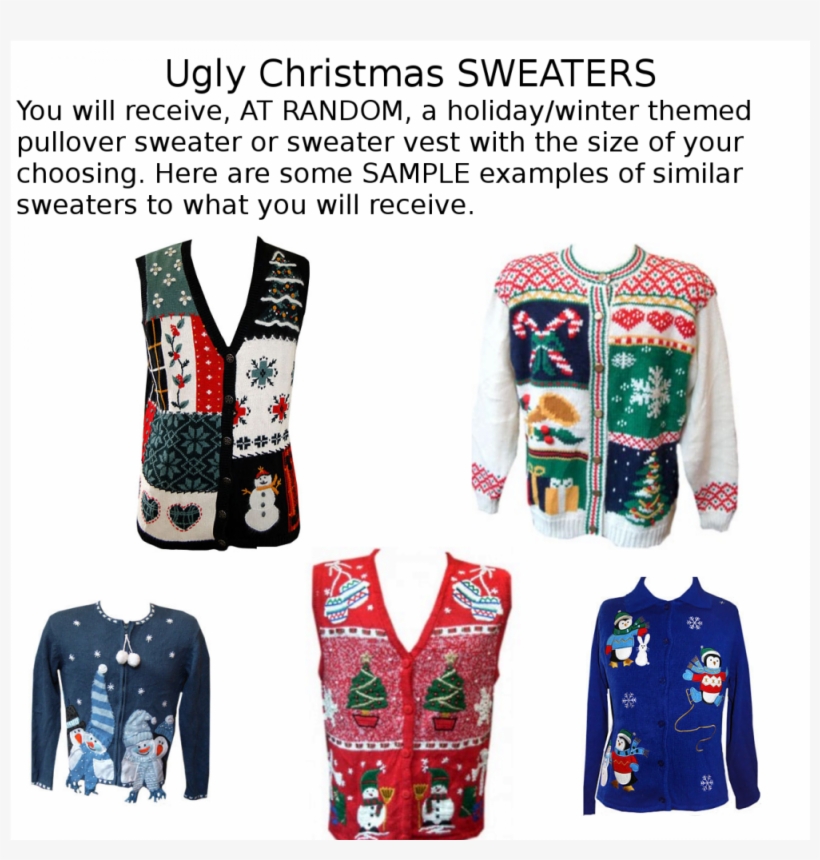 Ugly Christmas Sweater - Hoodie, transparent png download