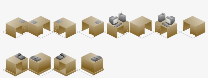 Office & Desk Chairs Office & Desk Chairs Table Computer - Isometric Desks, transparent png download