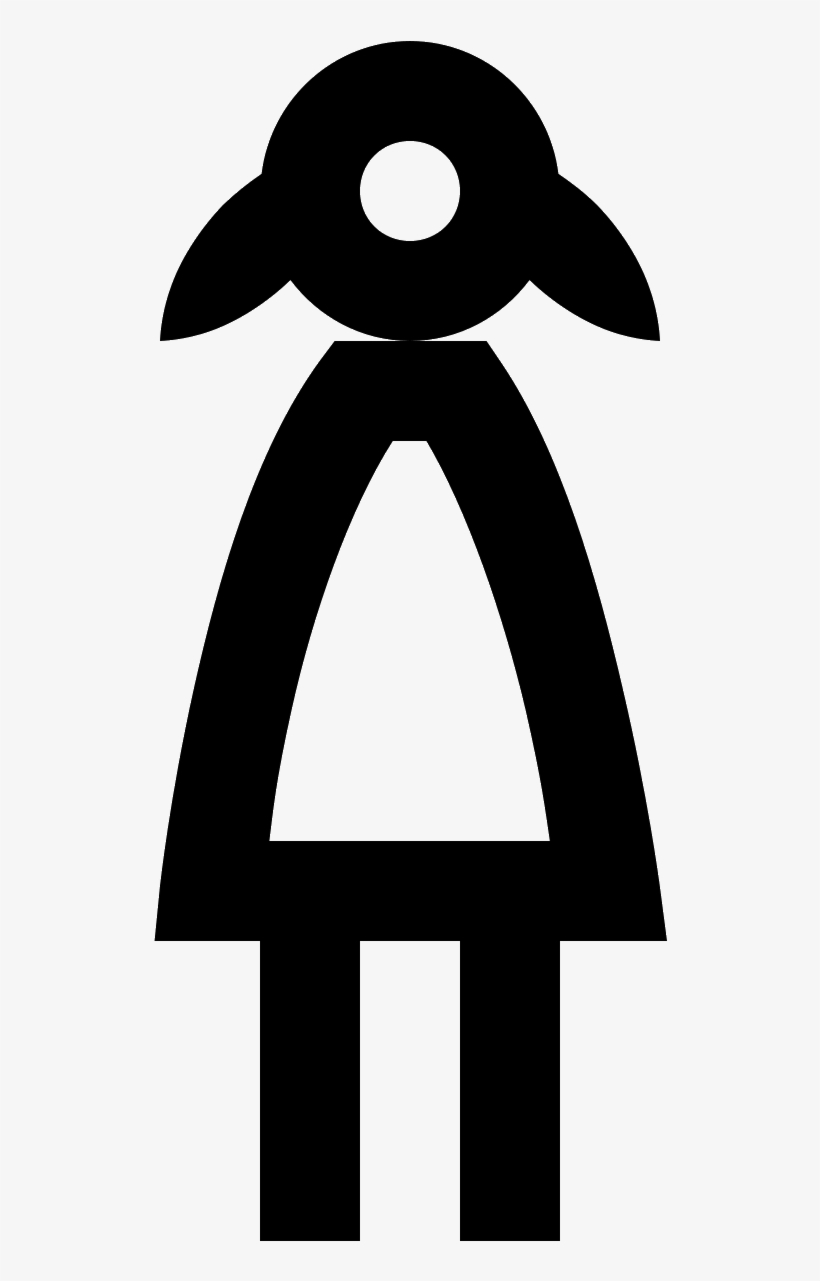 Logo Of The Girl Consists Of A Stick Figure With Two - Icon, transparent png download