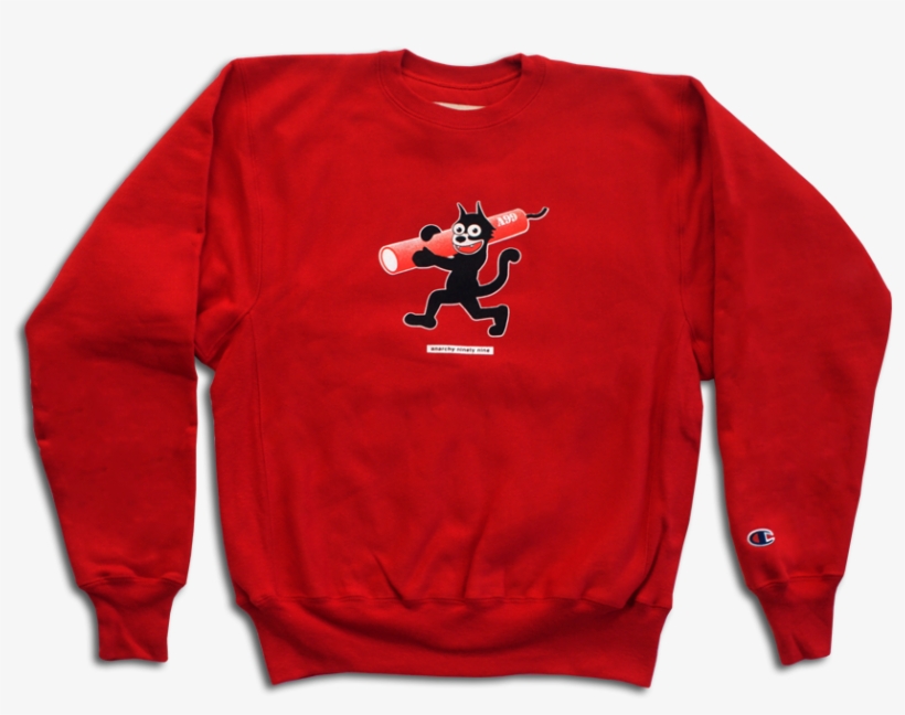 Black Cat Crewneck, transparent png download