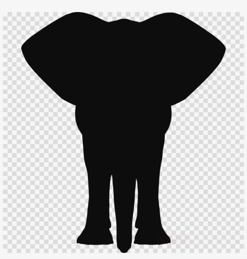 Silhouette Vector Elephant Clipart African Elephant - Clip Art, transparent png download