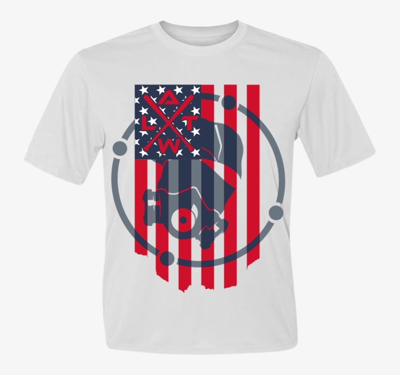 American Flag Men's White Sub Dye Jersey - Dye, transparent png download