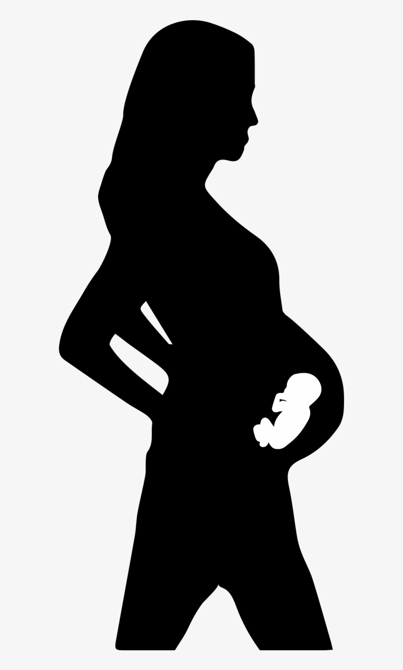 The Transition To Motherhood For Therapists - Pregnant Woman Silhouette Transparent Background, transparent png download