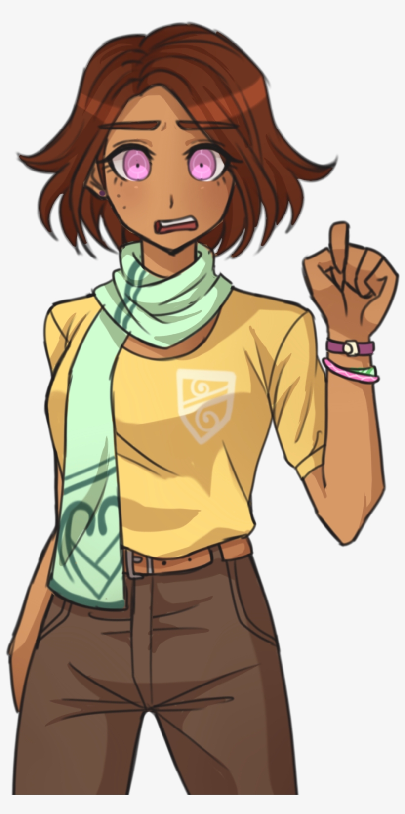 I Tried Drawing A Dangan Ronpa Oc From Scratch - Cartoon, transparent png download