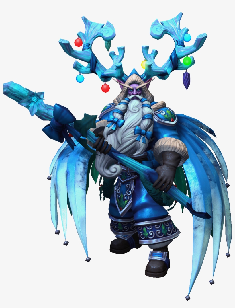Malfurion Winter Veil Greatfather Icy Skin - Portable Network Graphics, transparent png download