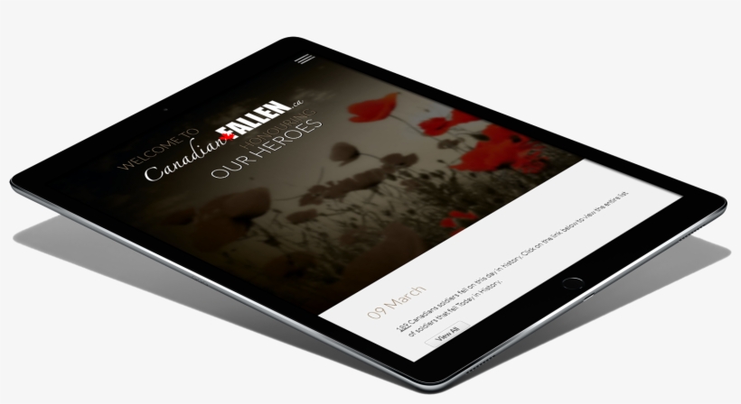 The Canadian Fallen Is A Virtual Component Of The National - Ipad Pro 13 Png, transparent png download