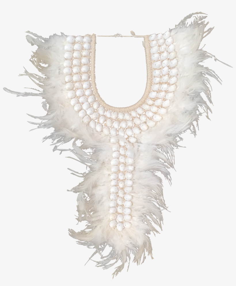 Long Cowrie Shell Tribal Necklace - Necklace, transparent png download
