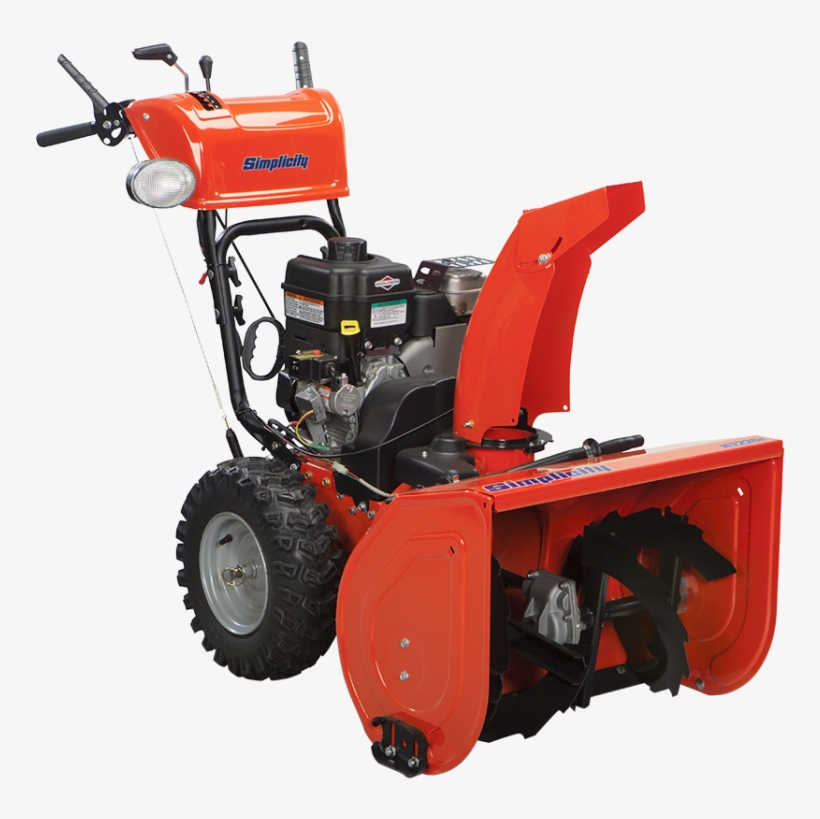 Simplicity H1226e Heavy-duty Dual Stage Snow Blower - Simplicity Snow Blower, transparent png download