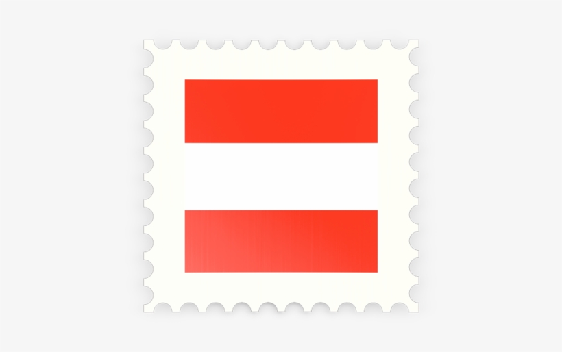 Illustration Of Flag Of Austria - Austria Mail Stamp Png, transparent png download