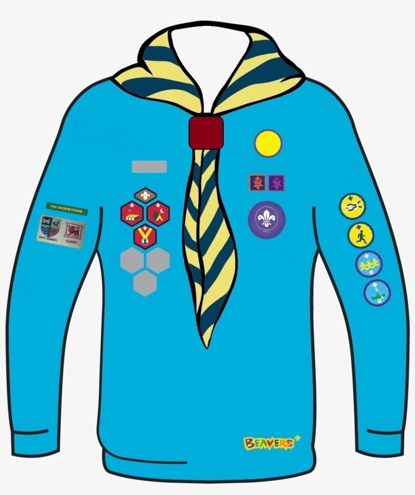 Download Beaver Uniform - Scouts Badge Placement Uk - HD Transparent
