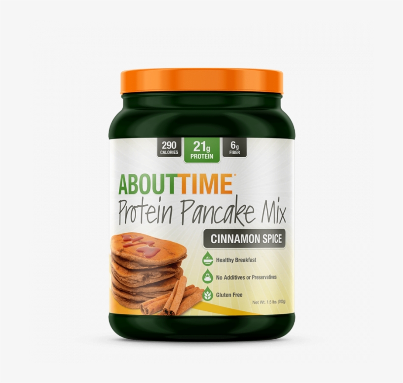 About Time Protein Pancake Mix Cinnamon Spice - Time Protein Pancake Mix, transparent png download