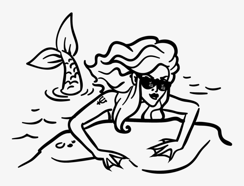 Siren Of A1a - Drawing, transparent png download
