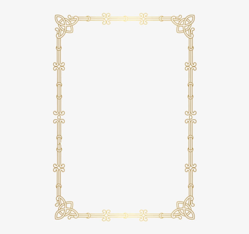 Free Png Border Frame Gold Png Images Transparent - Portable Network Graphics, transparent png download