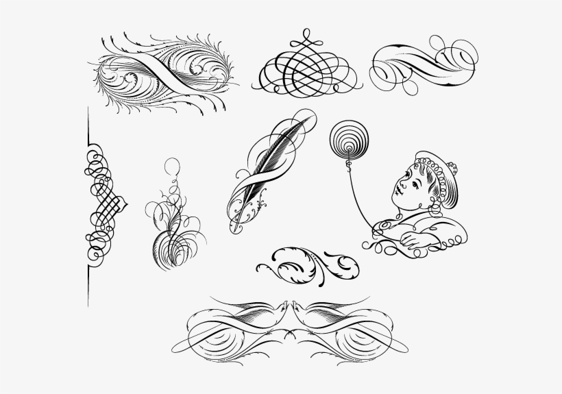 Calligraphy Ornament Wedding Free, transparent png download