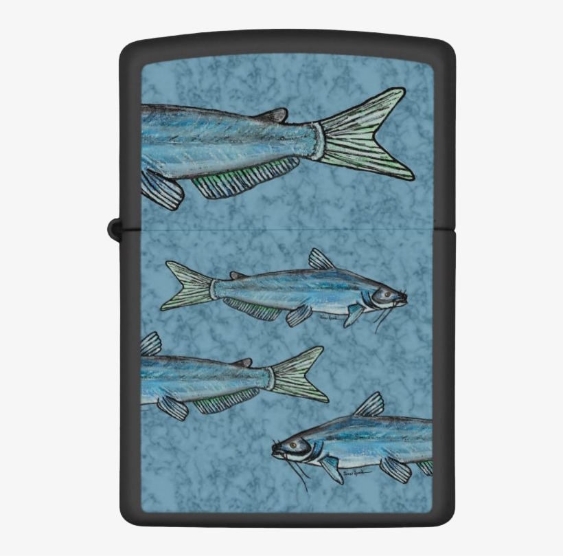 Blue Catfish Zippo Lighter - Blue Catfish, transparent png download