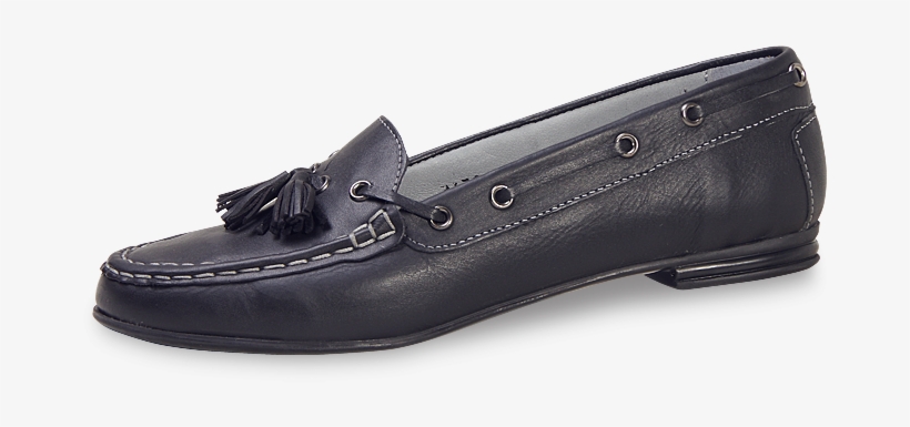 Black Lady Moccasins With Decorative Fringes Снимка - Black, transparent png download