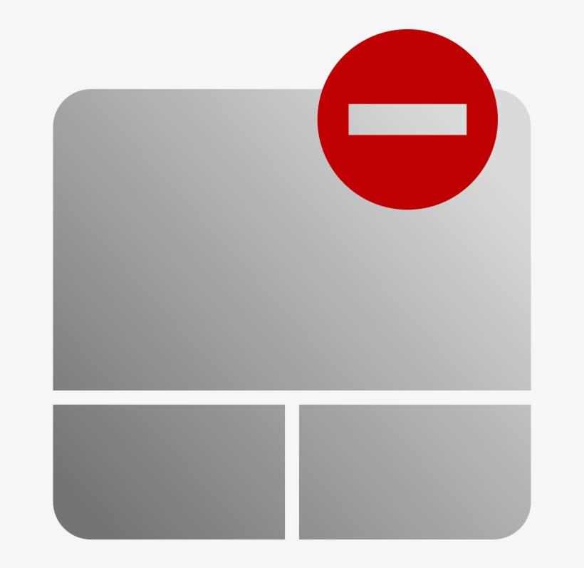 Touch Board Close Icon - Touchpad Off Icon, transparent png download
