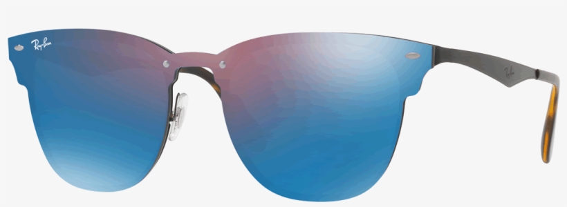 Ray Ban Blaze Clubmaster Black, transparent png download