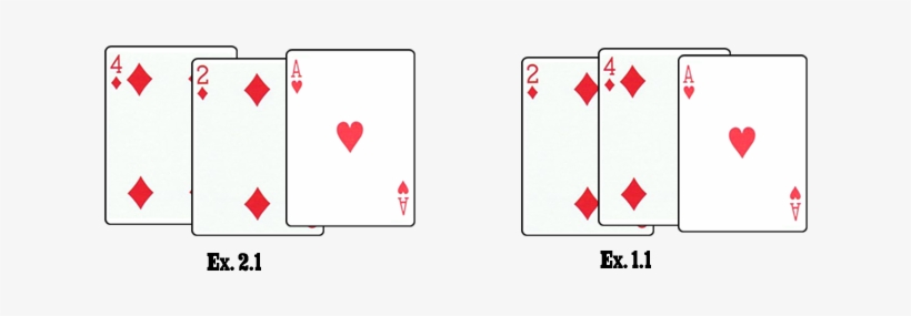 In The Above Examples, Card C Is The Ace Of Hearts, - 7 De Brillo Naipe, transparent png download