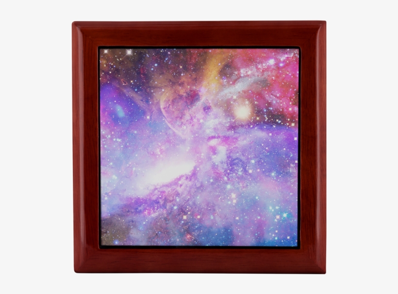 Nebula Jewelry Box - Pink And Blue Galaxy Notebook: Romantic Starry Sky, transparent png download