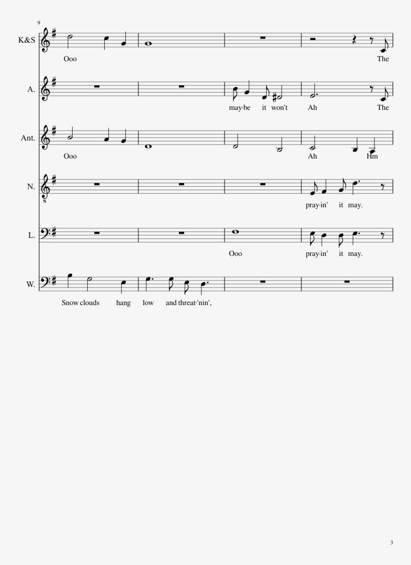 Pine Cones And Holly Berries It's Beginning To Look - Sheet Music, transparent png download