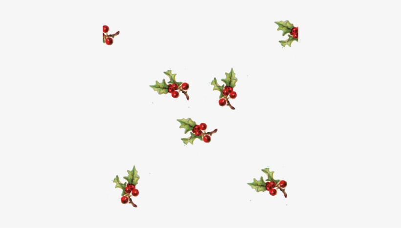 Add A Of Holly With Berries, And A Seamless Tile Too - Holly Sprig Clip Art, transparent png download