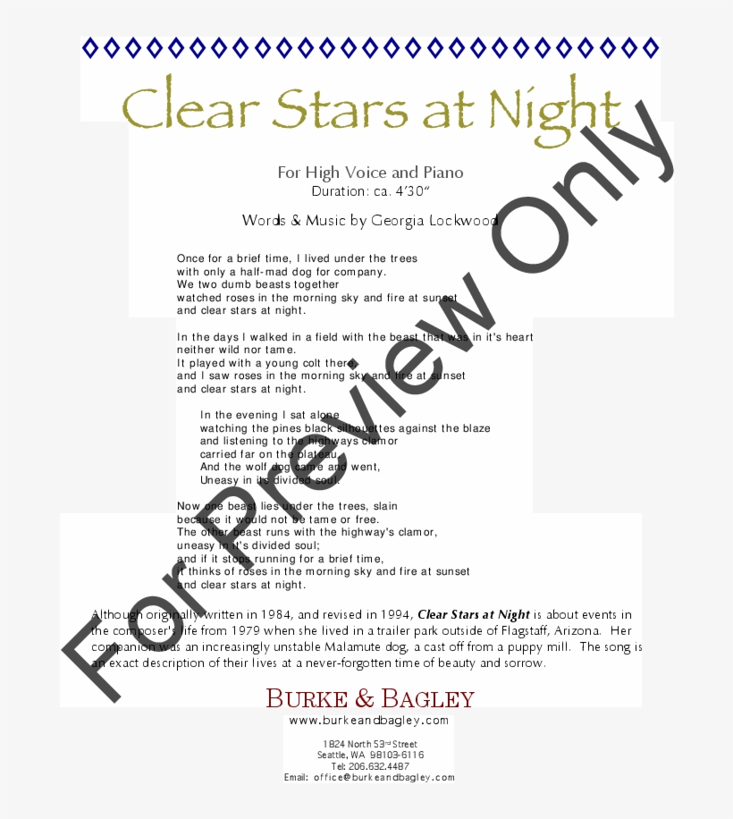 Clear Stars At Night - Music, transparent png download