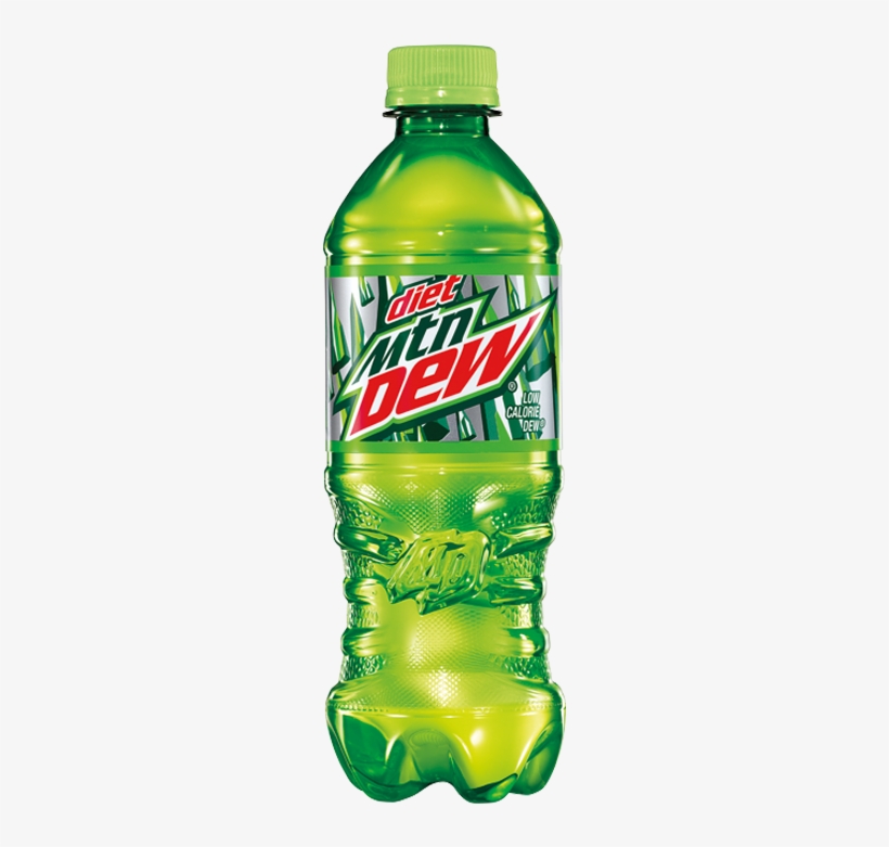 Mtdew Diet 16 - Diet Mtn Dew Bottle, transparent png download