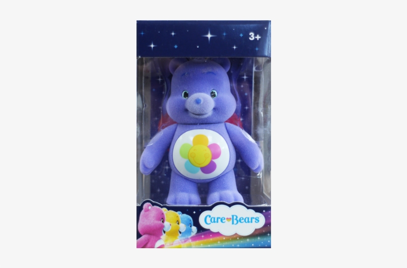 Care Bears Care A Lot Mini Flock Figurine In Cdu - Bear, transparent png download
