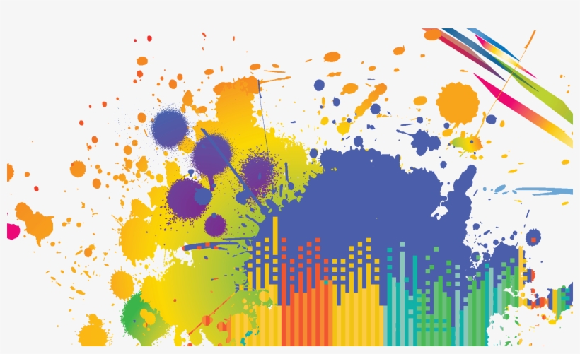 Colorful Paint Splatters Png Download - Lar Dig Svenska Latt Pa Persiska Dari, transparent png download